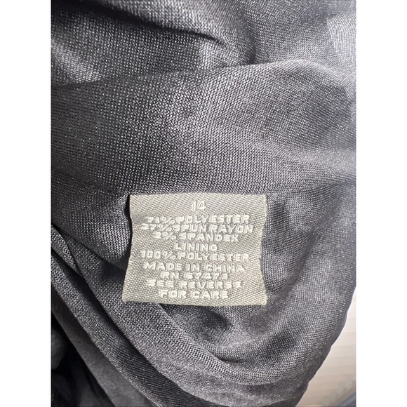 Taylor Sleeveless Ruched Stretch Bodycon Dress Women's Size 14 Gray NWT - Picture 6 of 9